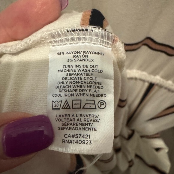 LOFT OUTLET Striped Brown & Black Sleeveless Maxi Dress Size M Ties at Waist - Picture 12 of 15